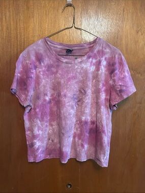 Tie-Dye Short Sleeve Tee - Pink